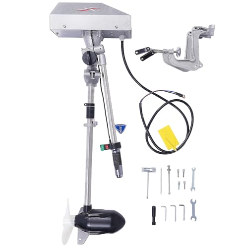 LENDISIY Aussenborder Elektromotor, Elektro Außenborder Bootsmotor Außenbordmotor für Boote Schlauchboote