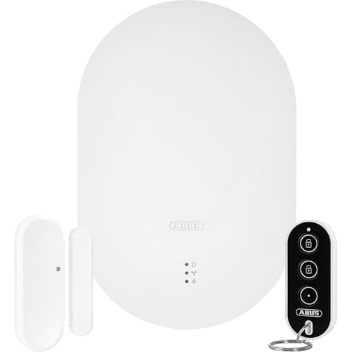 ABUS Funk-Alarmanlage Smartvest Pro - Starter-Set mit Zentrale, Öffnungsmelder, Sirene, Fernbedienung und kostenloser App - Alarmanlage für Haus und Wohnung - Einbruchschutz mit Alarm auf Handy