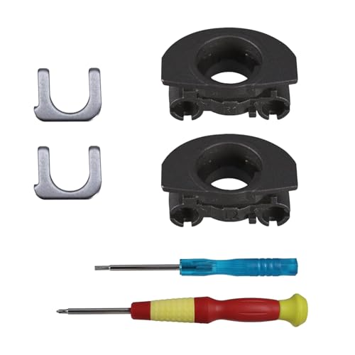 Adhiper WH-1000XM4 Scharnier-Drehgelenke + U-förmiges Metallscharnier-Schloss, Ersatz für Sony WH-1000XM4 Kopfhörer, Ersatzteile, Zubehör, Scharnierdrehungen (schwarz)