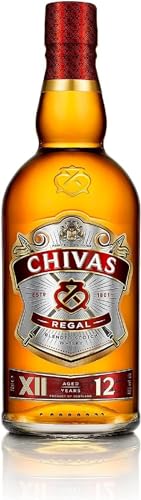 Chivas Regal 12 Jahre Premium Blended Scotch Whisky – 12 Jahre gereifter Whisky aus schottischen Malt & Grain Whiskys aus der Region Speyside – 1 x 0,7 L