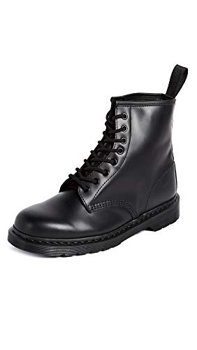 Dr. Martens 1460 MONO Smooth BLACK, Unisex-Erwachsene Combat Boots, Schwarz (Black), 43 EU (9 Erwachsene UK)