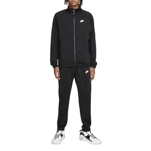 Nike FB7351-010 M NK Club PK TRK Suit Tracksuit Herren Black/White Größe S