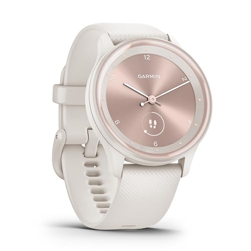 Garmin vívomove Sport - Smartwatch mit analogen Zeigern und Touchdisplay. Sport- und Gesundheitsfunktionen, Smartphone Benachrichtigungen und bis zu 5 Tage Akkulaufzeit