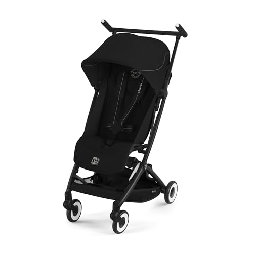 CYBEX Gold Kinderwagen LIBELLE mit Einhand-Gurtsystem, Von ca. 6 Monaten bis ca. 4 Jahre (max. 22 kg), Ultraleicht (nur 6 kg), Magic Black