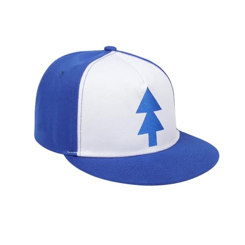 XNHIU Dipper Blue Pine Hat Baseball Cap Bestickte Blautanne Dipper's Cap Verstellbare Mode Hip Hop Caps für Männer Frauen