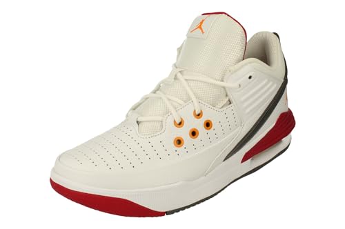 Nike Air Jordan Max Aura 5 Herren Basketball Trainers DZ4353 Sneakers Schuhe (UK 9 US 10 EU 44, White Vivid orange 160)