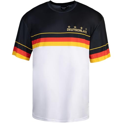 UNIVERSAL ATHLETICS Männersport Deutschland Germany Team Trikot Jersey (DE/NL/SE/PL, Alphanumerisch, L, Regular, Regular, Motiv II)