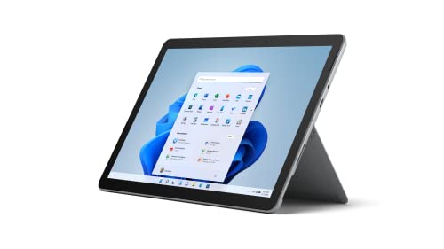 2021 Microsoft Surface Go 3 mit Intel Pentium Gold 6500Y (10,5-zoll, 4GB RAM, 64GB SSD) Platin (Generalüberholt)