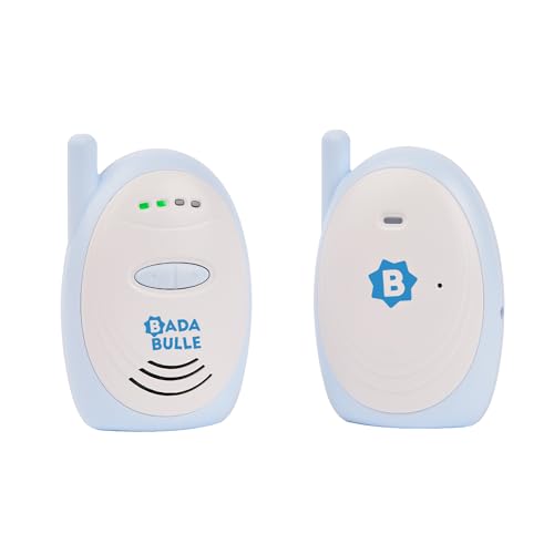 Badabulle Audio-Babyphone 300m Reichweite - akustischer und visueller Alarm - Batterie- oder Netzbetrieb