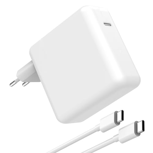 MacBook Ladekabel Schnelles PD 96W USB C MacBook Ladegerät - kompatibel mit MacBook Pro 16/15/ 14/13 Zoll, MacBook Air 2020/2019/ 2018, iPad, iPad Pro, Samsung, Lenovo und mehr (inkl. 2,0 m Ladekabe)
