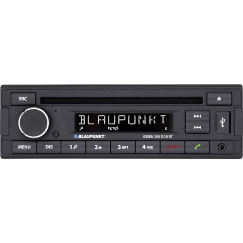 Blaupunkt Essen 200 DAB BT, 1-DIN Autoradio, DAB+, Bluetooth, CD, Freisprecheinrichtung, USB, Aux-Eingang, 4x50Watt, 12V, schwarz
