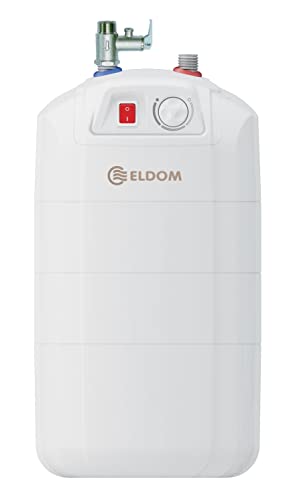 Eldom Warmwasserspeicher/Boiler 15L Untertisch druckfest, 2000 W, B Energieeffizienzklasse, Weiß, Traditional, 72326PMP