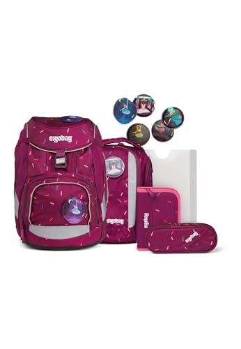 ergobag Pack Set ergonomischer Schulranzen, Vorgänger-Kollektion, flexibel 6-teilig 1. Klasse Grundschule