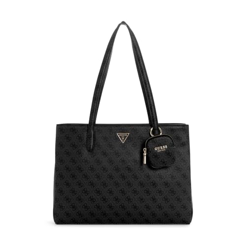 GUESS Damen Power Play Tragetasche Tech Tote, Schultertasche, Kohle-Logo