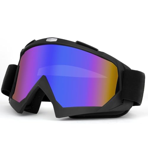 HOTUT Motorradbrille, UV400 Motocross Brille, Mtb-Brille Dirt Bike ATV Crossbrille Anti-Scratch, Winddichte Staubdichte Motorradbrillen für Herren Damen Jugend Fit ÜBerBrille
