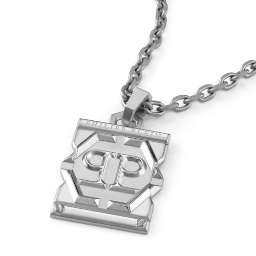 Philipp Plein Herren Kette Halskette Edelstahl Hexagon Tactical Buckle PJVEA03NU
