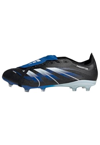 adidas Unisex Predator League JB Fold-Over Tongue FG/MG Fußballschuh Core Black/Cloud White/Glow Blue 44