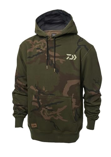 Daiwa Carp Camo Hoodie Gr. XL Kapuzenpullover Hoody Pullover für Angler