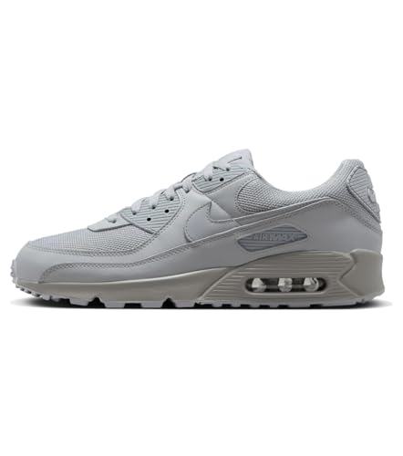 NIKE Air Max 90 Herren Sneaker Sneaker, Wolf Grey Wolf Grey, 46 EU