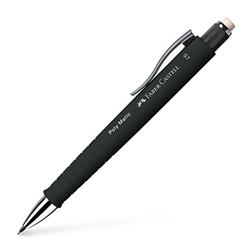 Faber-Castell 133353 - Druckbleistift Poly Matic, 0.7 mm, schwarz, 1 Stück
