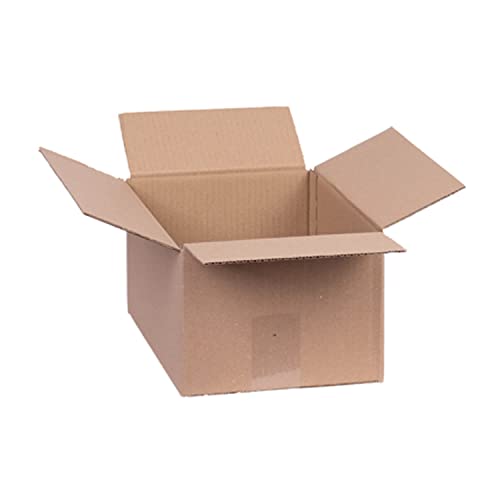 smiley pack 25x Faltkartons 300 x 200 x 150 mm – braune Versandkartons– stabile Verpackungskartons, Pappkartons, Versandboxen, Versandschachtel, Kartons für Paket & Päckchen (25 Stück)