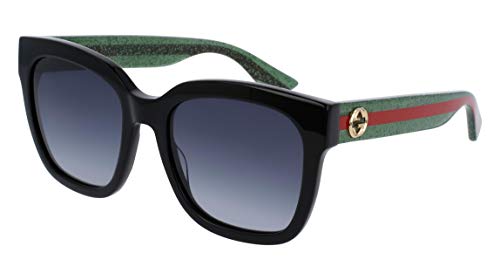 Gucci Sonnenbrille GG0034S-002-54 Rechteckig Sonnenbrille 54, Schwarz