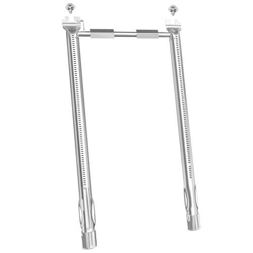 Hisencn 69785 18 Zoll Grillbrenner für Weber Spirit I & II 200 Serie Spirit E-210, E-220, Spirit S-210, S-220 Gasgrills mit Up Front Controls, 304 Edelstahl Weber Grill Rillerteile