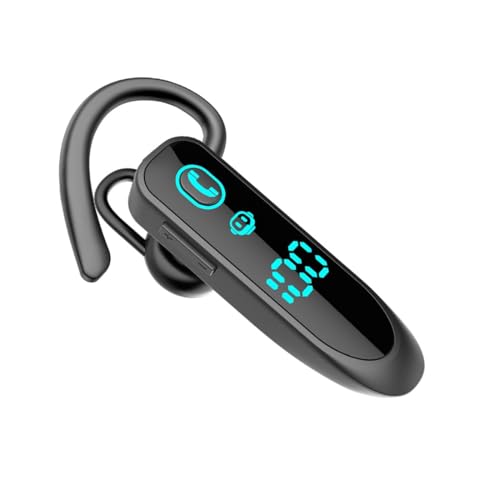 eppfun Bluetooth 5.3 Headset, In Ear Freisprech Headset Handy Kabellos Kopfhörer mit Noise-Cancelling Mikrofon für Autofahren, Business, Büro,Trucker-Fahrer
