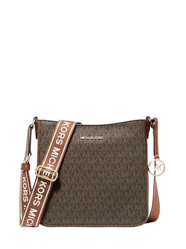Michael Kors Jet Set Travel Small Signature Logo Crossbody Messenger Bag Brown