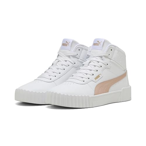 Puma Carina 2.0 Mid-Sneaker für Damen, 3 0 White Rose Quartz Gold, 40 EU