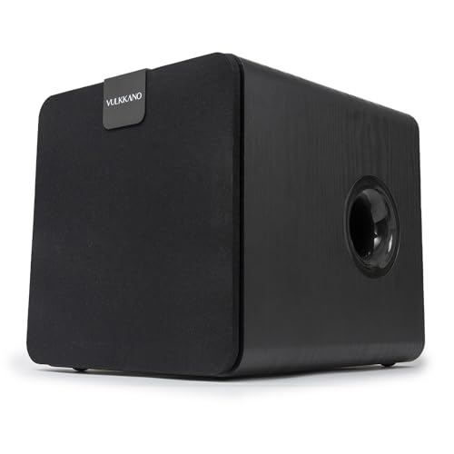 VULKKANO 8 Zoll Aktiver Subwoofer, Frequenz von 40 Hz - 250 Hz