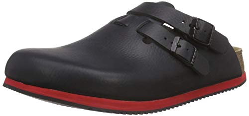 BIRKENSTOCK Professional Kay Leder Softfootbed, Herren Clogs, Schwarz (Black), 42 EU