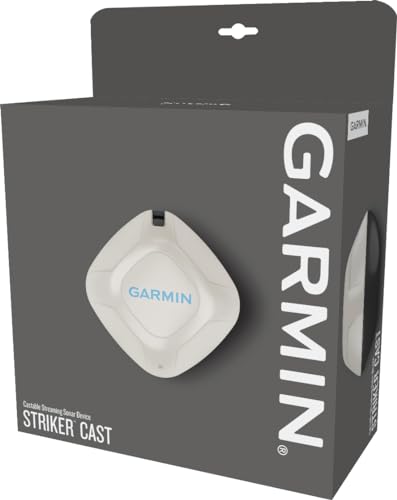 Garmin Striker Cast – auswerfbares Echolot für 2D-Echolotbilder von Wasseruntergrundstücken & Fischen vom Ufer aus. Anzeige auf mobilen Geräten in Striker Cast App. Für Flach- & Tiefwasser, 10h Akku