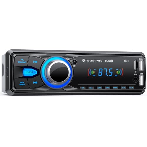 Autoradio Bluetooth,CENXINY Auto Radio Bluetooth 1Din Autoradio FM 2USB/AUX/SD Karte/MP3-Player Fernbedienung, Unterstützung für iOS/Android