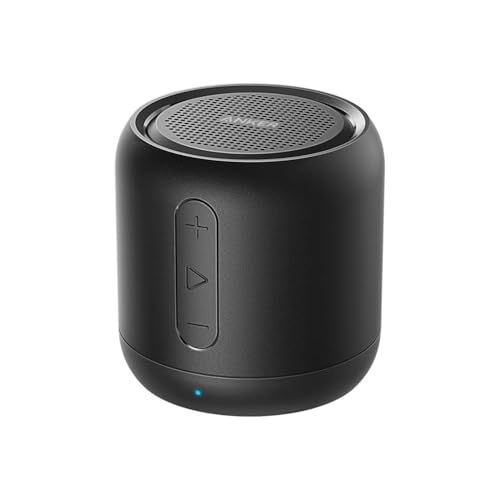 Anker Soundcore Mini Bluetooth Lautsprecher mit 15 Stunden Spielzeit, Fantastischer Sound, 20 Meter Bluetooth Reichweite, FM Radio und intensiver Bass
