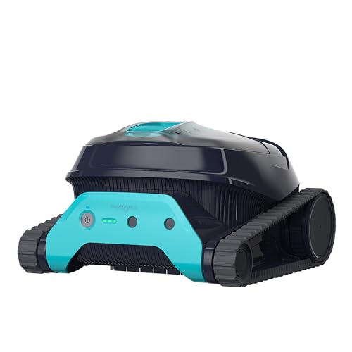 Dolphin Liberty 400 Poolreiniger Poolroboter Akku mit 2.5h Aufladen, Boden, Wand und Wasserlinie für Einbaupools bis 10m, Ultrafein-Filter, Intelligente Kontrolle App