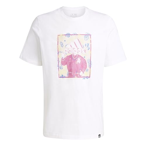 adidas Herren Doodle Graphic Tee, White, M