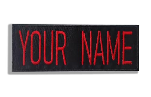 BULMAR Personalisiertes Namensschild Ghostbusters No Ghost Logo bestickter Aufnäher – Klettverschluss – 12 x 4,5 cm – rechteckiger Aufnäher
