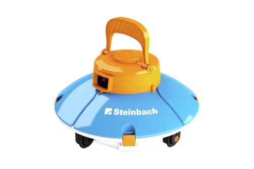 Steinbach Poolrunner Battery Basic 2.0 | Akku-Poolsauger für Flache Poolböden bis 10 m² | mit „Touch and Reverse“ Technologie | 60 Min Laufzeit | für Folienpools | einfache Handhabung