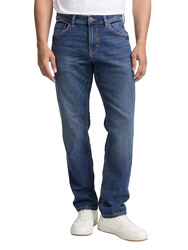 TOM TAILOR Herren Marvin Straight Jeans, 10119 - Used Mid Stone Blue Denim, 38W / 32L
