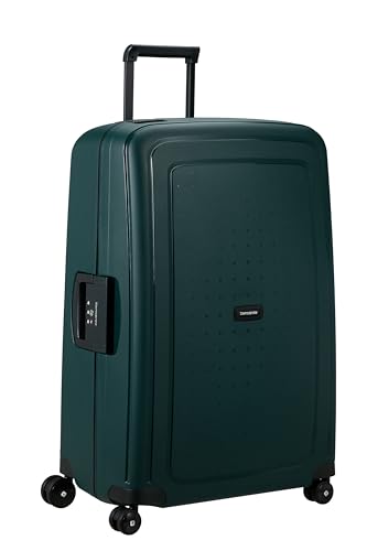 Samsonite S'Cure - Hartschalenkoffer 75 cm Groß - Trolley Koffer mit 4 Rollen, TSA-Schloss, Leicht - 102 L - Grün (Dark Teal)