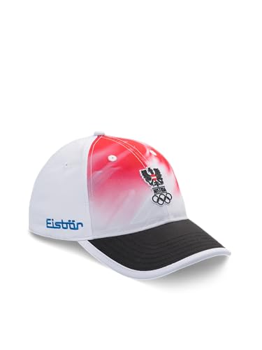 Eisbär Cap Herren & Damen Val di Fiemme Rot - Kappe Verstellbar Atmungsaktiv für Sport und Outdoor-Aktivitäten - Basecap Trucker Hat Baseballkappe