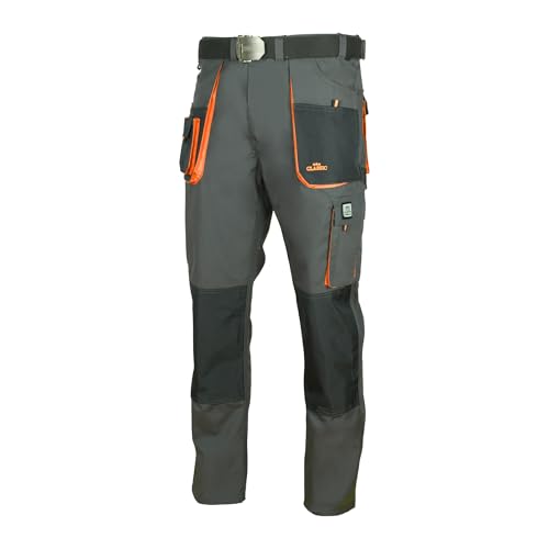 ART.MAS Arbeitshose Multifunktion Bundhose Cargo Handwerker 270g/m2, Classic (52, Graphit/orange)