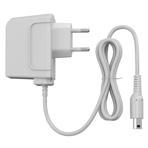 Oumida Ladegerät für Nintendo 3DS XL/2DS/DSi Ladekabel kompatibel mit New 3DS XL/3DS, New 2DS XL/2DS, 2DS/DSi XL, Reise Charger Kabel Ladegerät Power Adapter (Weiß)