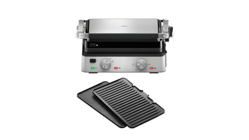 Braun MultiGrill 7 CG7020, 3-in-1 Kontaktgrill, BBQ & Ofen, große Grillfläche (12 Burger), 2000W, 230°, spülmaschinengeeignet (Plancha & Grill), Fettauffangschale, Elektrogrill Indoor