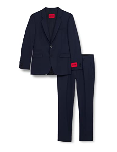 HUGO Men's Arti/Hesten222V1X Business Suit Pants Set, Dark Blue405, 102