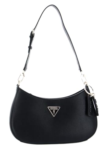 GUESS Women Noelle TOP Zip Shoulder Bag, Schwarz