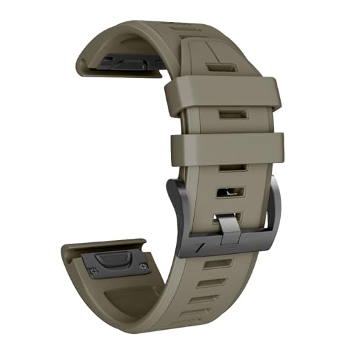 NotoCity Armband für Garmin Fenix 5X /Fenix 5X Plus/Fenix 6X /Fenix 6X Pro/Fenix 7X /Fenix 3 /Fenix 3 HR, 26mm Breite Silikon Quick-Fit Uhrenarmband für Garmin, Mehrfache Farben (Coyote Tan)