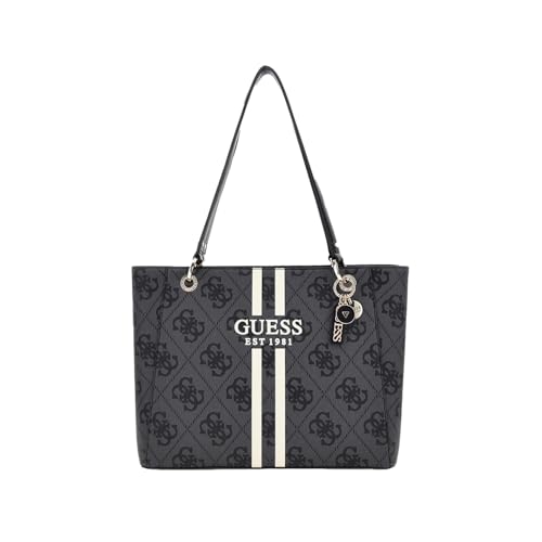 GUESS Noelle II Tote Handtasche, Coal Logo