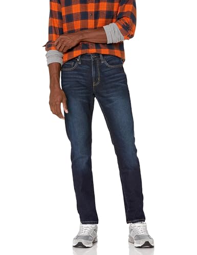 Amazon Essentials Herren Slim-Fit-Jeans - Auslauffarben, Indigo Waschung, 32W / 32L